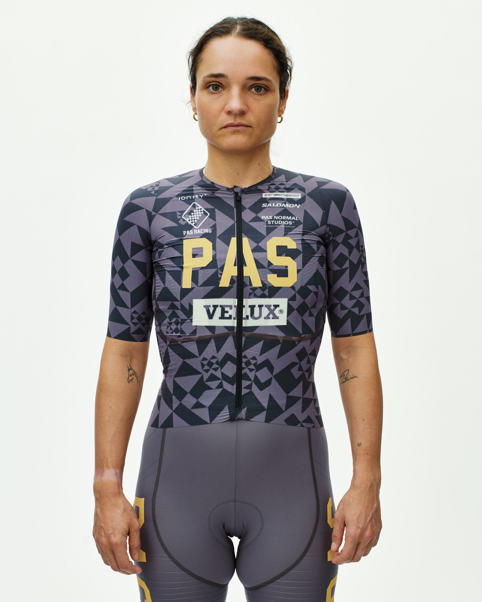 PAS Racing Women´s Mechanism Pro Jersey - AOP Origami Grey