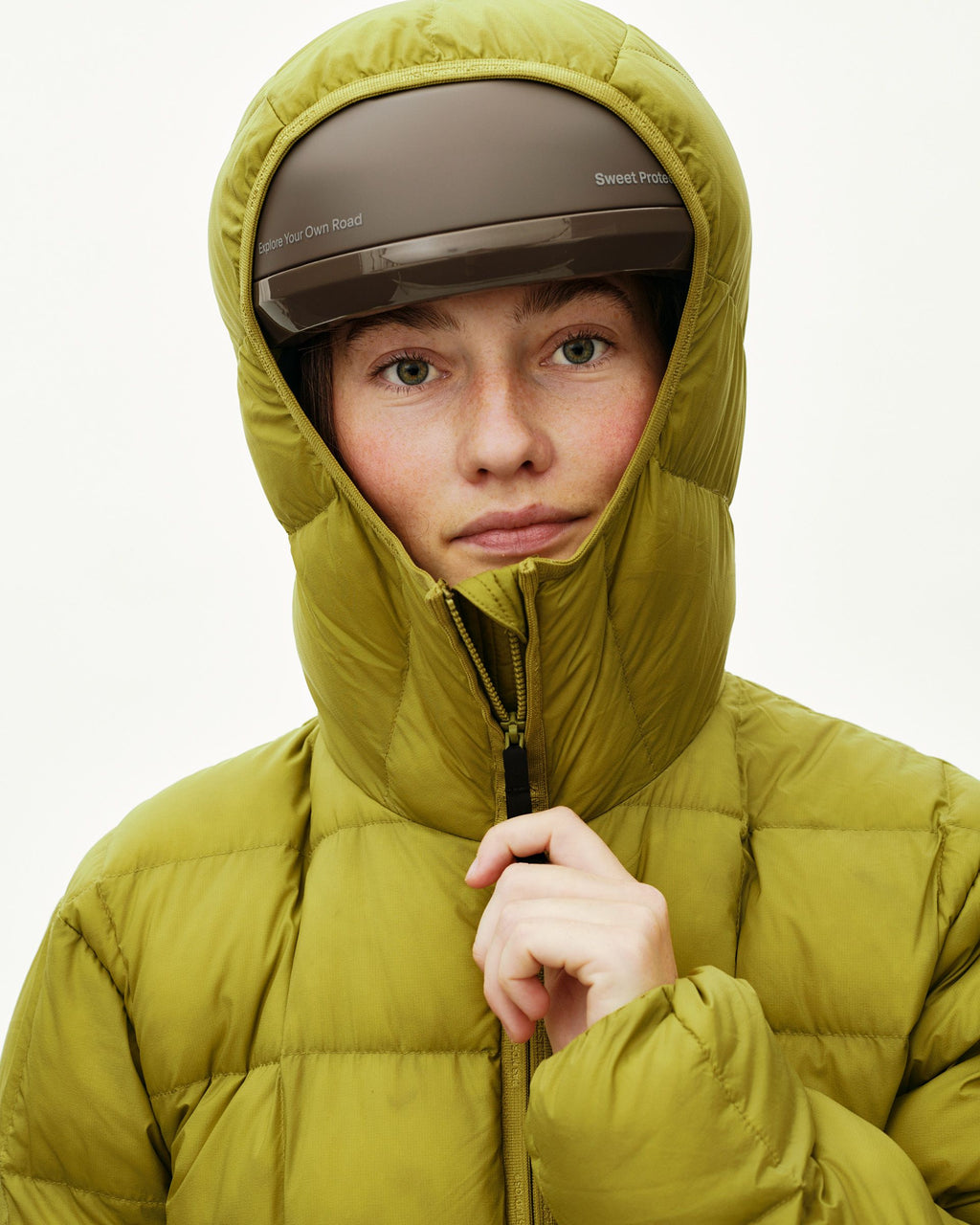 Off-Race Down Liner Jacket - Dark Lime