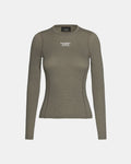 Pas Normal Studios Women's Thermal Long Sleeve Base Layer - Dark Stone
