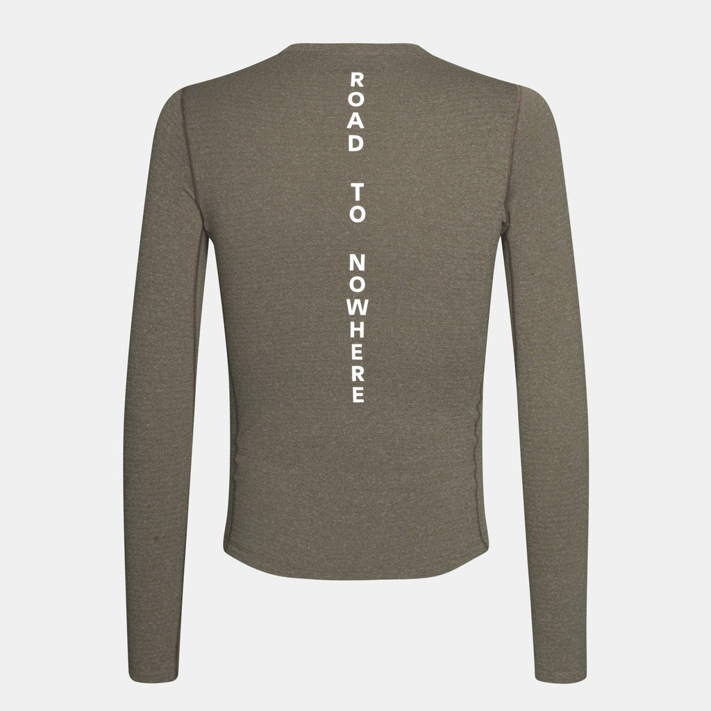Pas Normal Studios Thermal langærmet baselayer til mænd - Dark Stone
