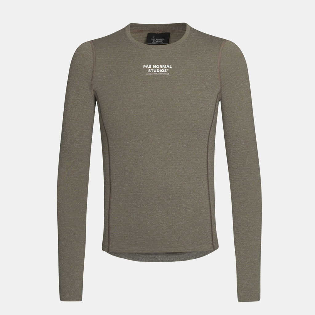 Pas Normal Studios Thermal langærmet baselayer til mænd - Dark Stone