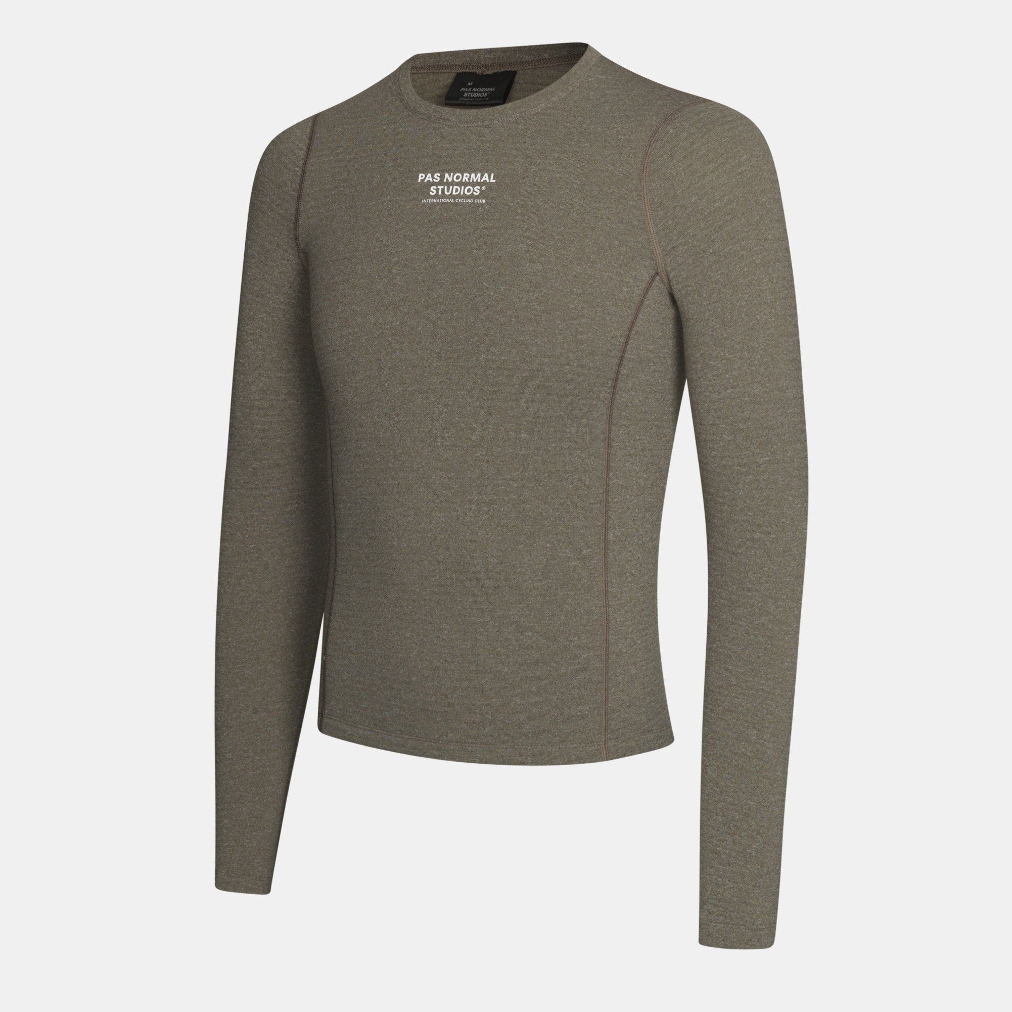 Pas Normal Studios Thermal langærmet baselayer til mænd - Dark Stone