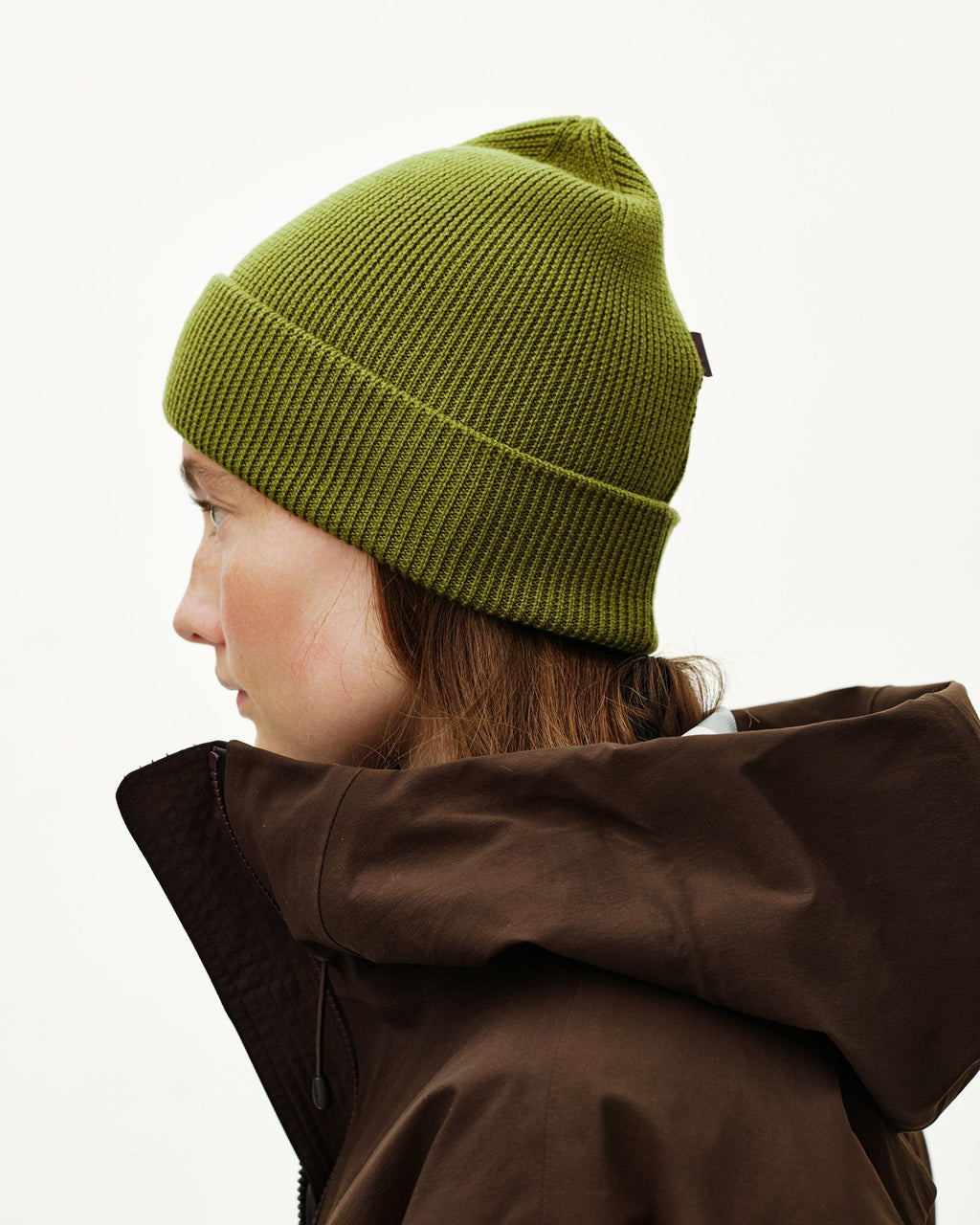 Off-Race Heavy Knit Beanie - Dark Lime