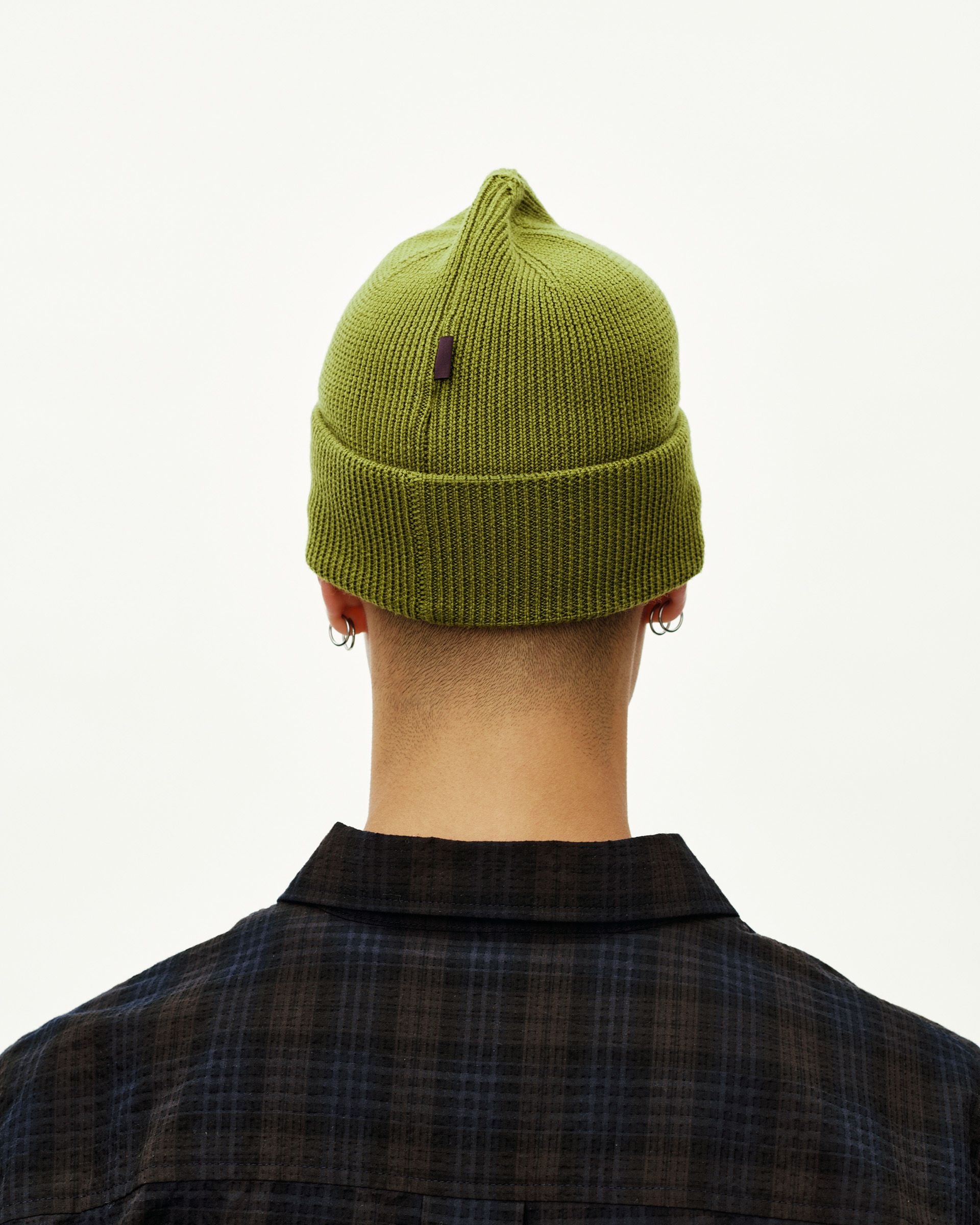 Off-Race Heavy Knit Beanie - Dark Lime