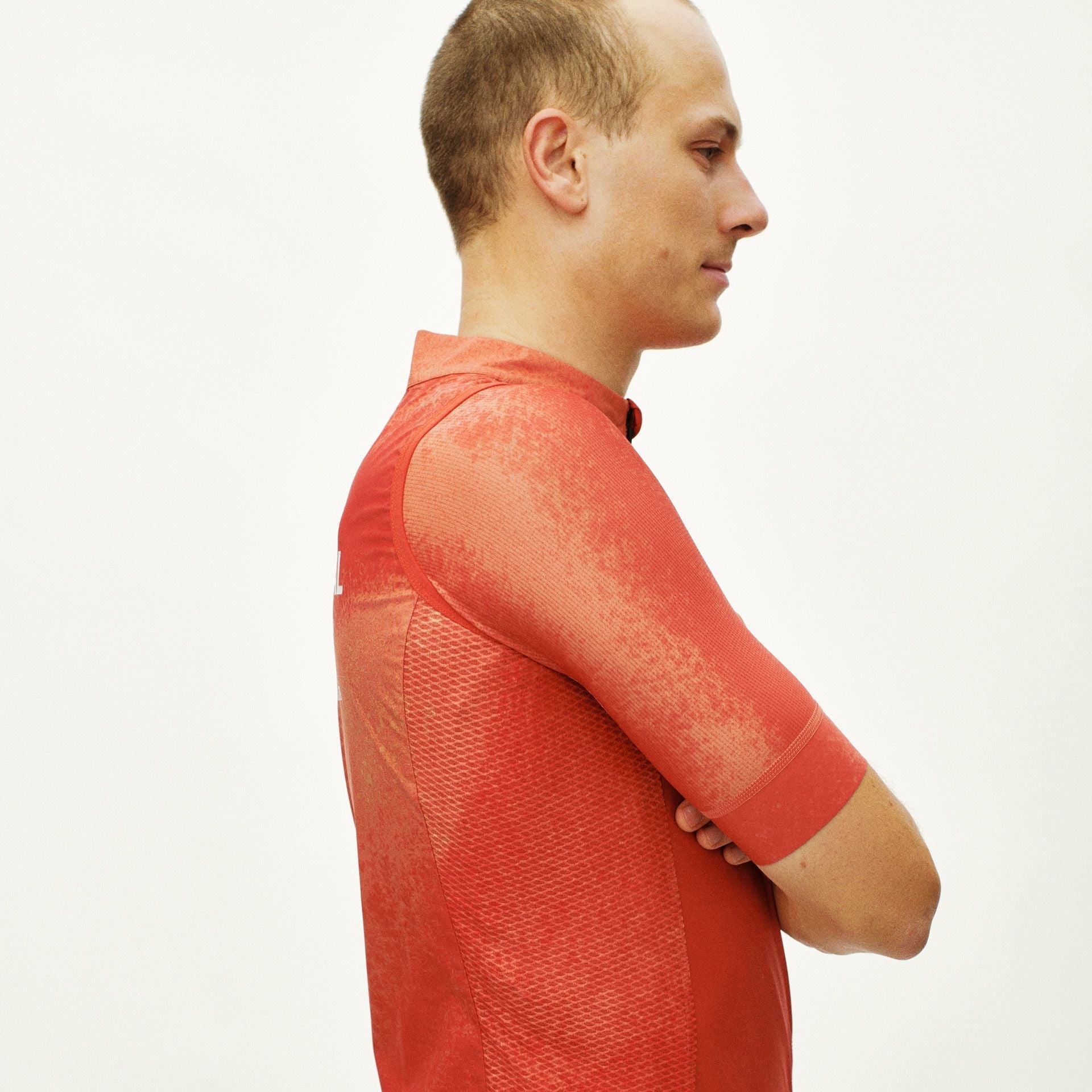 Mechanism Stow Away Gilet - AOP Hibiscus Orange