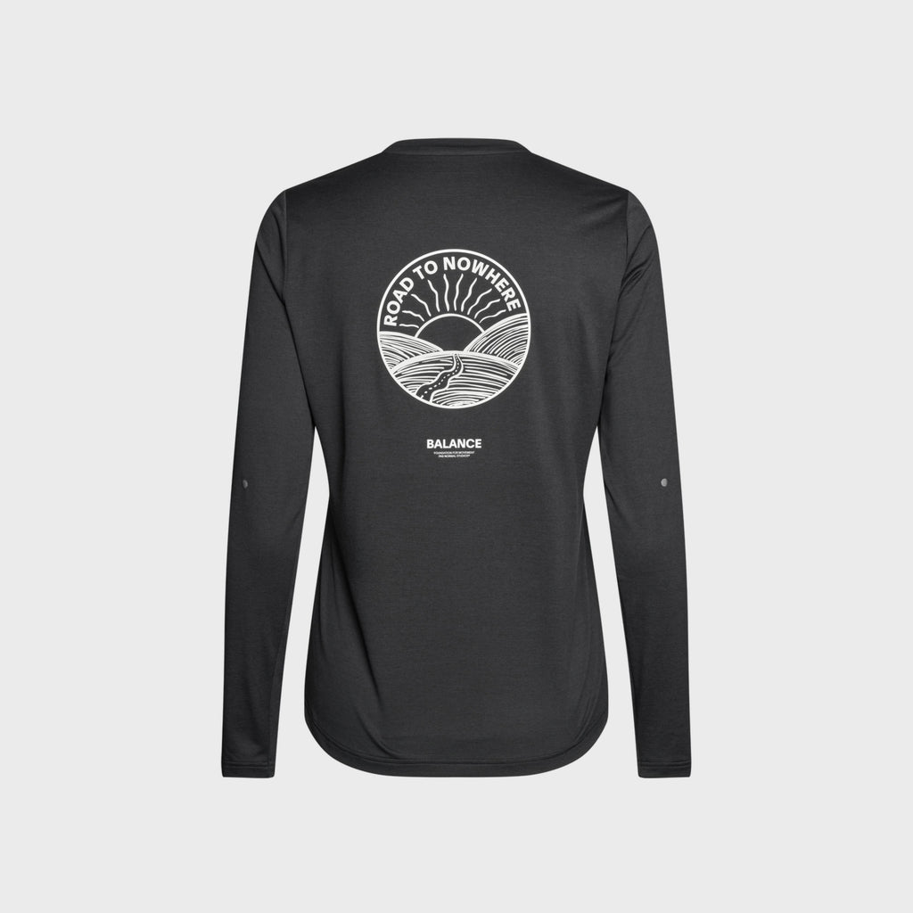 Pas Normal Studios Balance langærmet T-shirt til kvinder - Sort