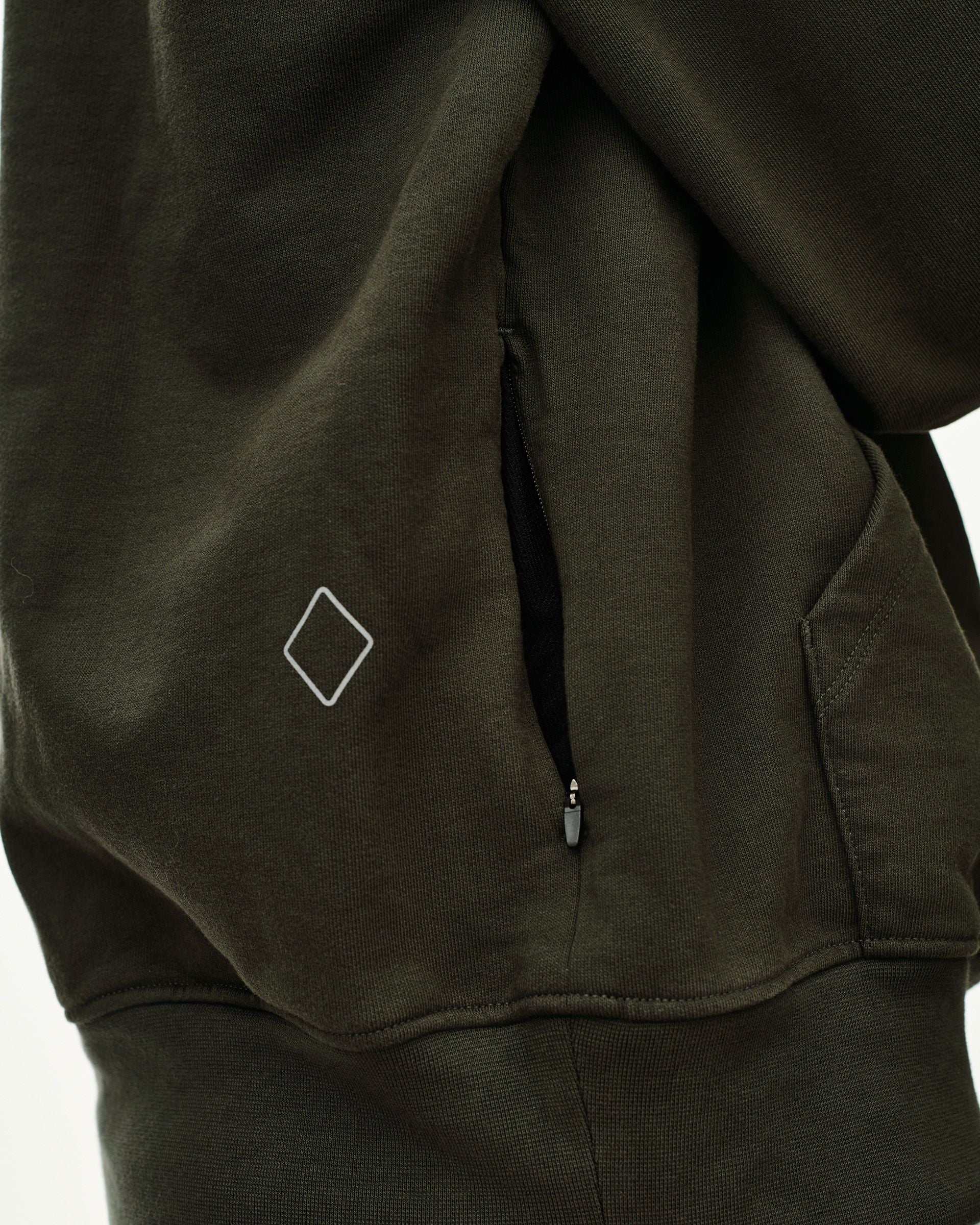 Off-Race Hoodie - Dark Olive