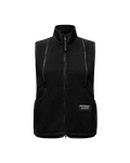 Womens Off-Race Pile Fleece Vest - Black