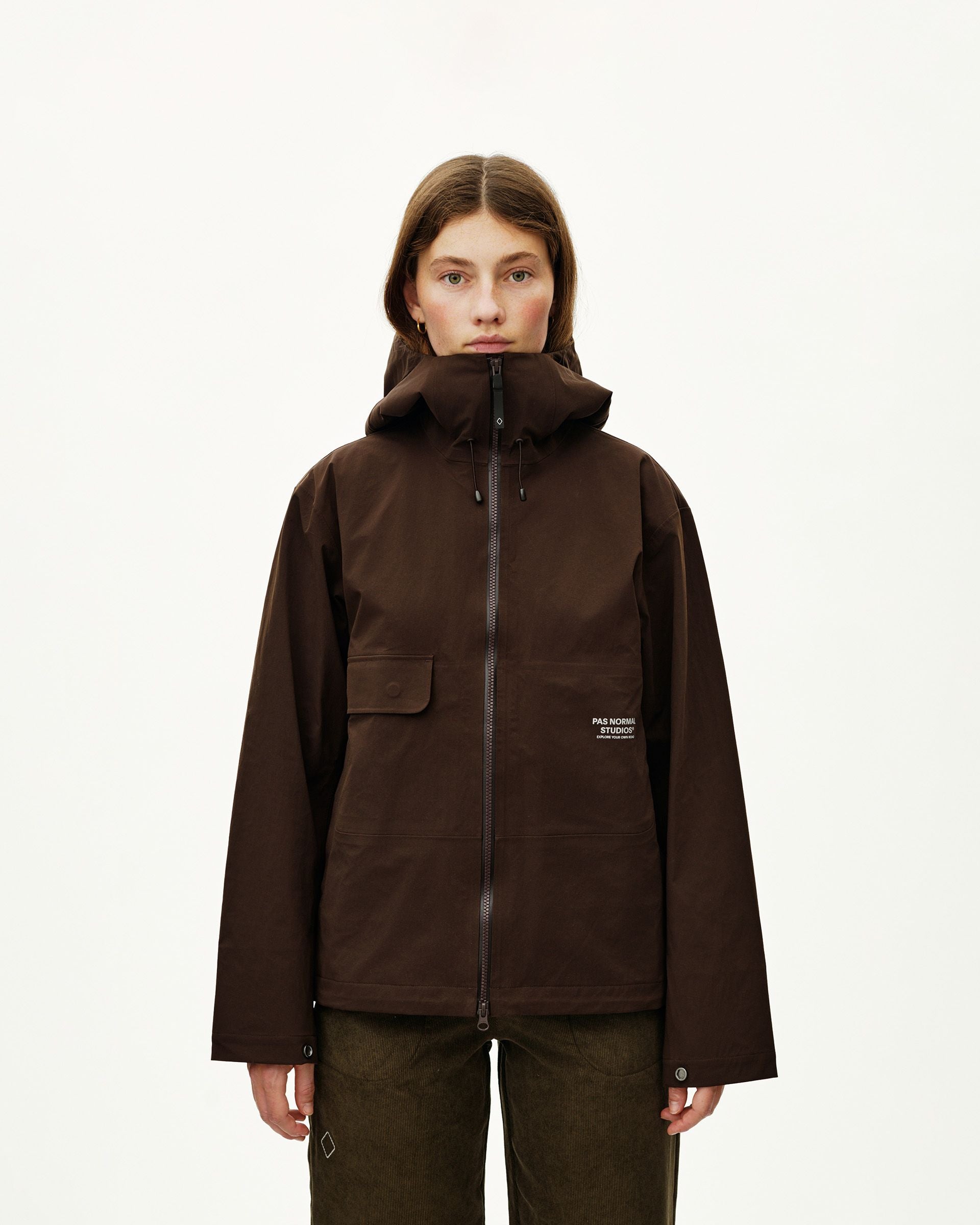 Off-Race 3L Shell Jacket - Dark Coffee