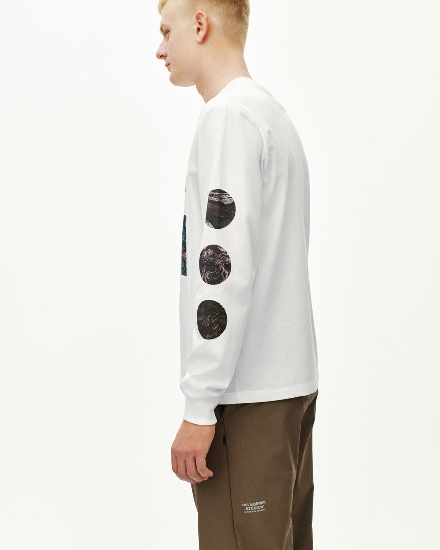 T.K.O. Off-Race Long Sleeve T-Shirt - White