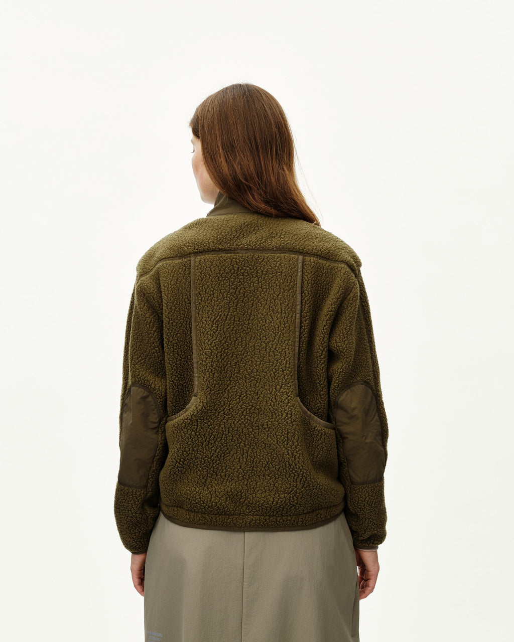 Womens Off-Race Pile Fleece Jacket - Deep Olive