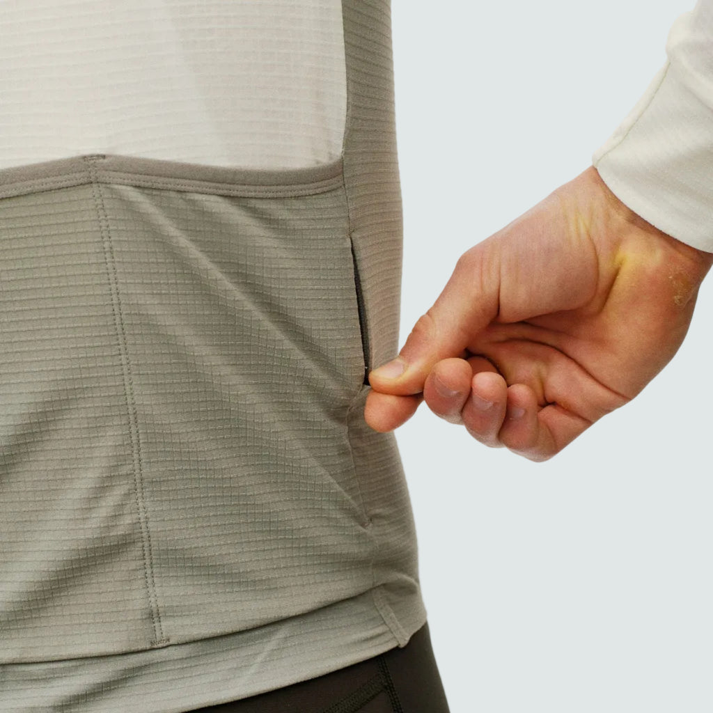 Mechanism Pro Long Sleeve Jersey - Off White / Light Grey