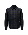 Off-Race Seersucker Shirt - Dark Navy