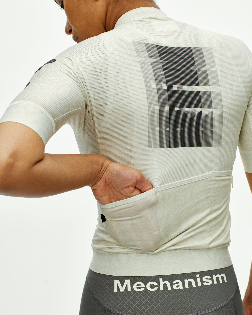 Women´s Mechanism Logo Jersey - AOP RTN Off White