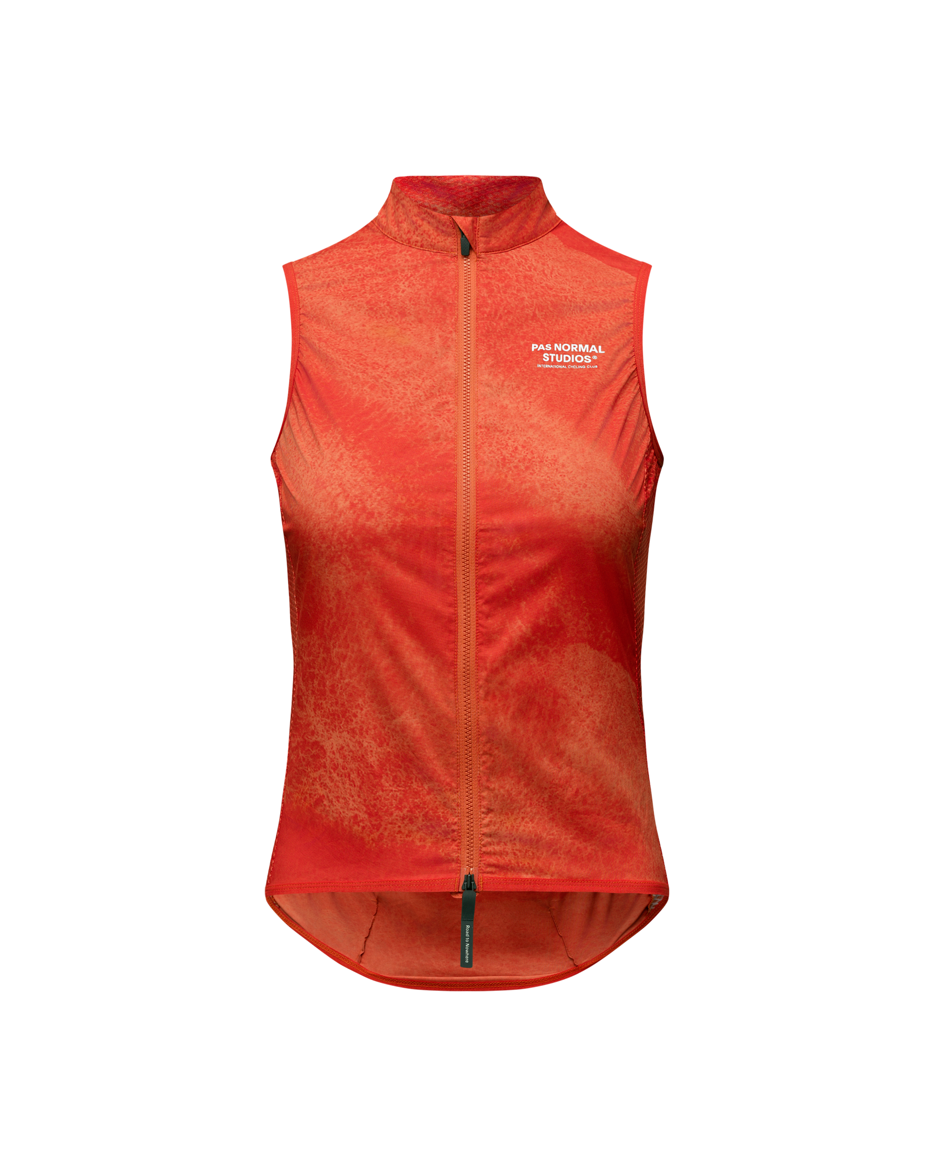 Womens Mechanism Stow Away Gilet - AOP Hibiscus Orange