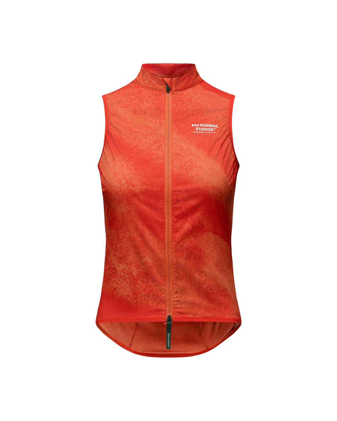 Womens Mechanism Stow Away Gilet - AOP Hibiscus Orange