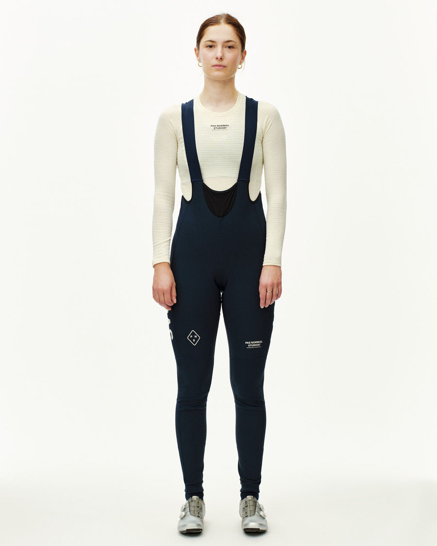 Women's PAS Mechanism Deep Winter Long Bibs - Navy