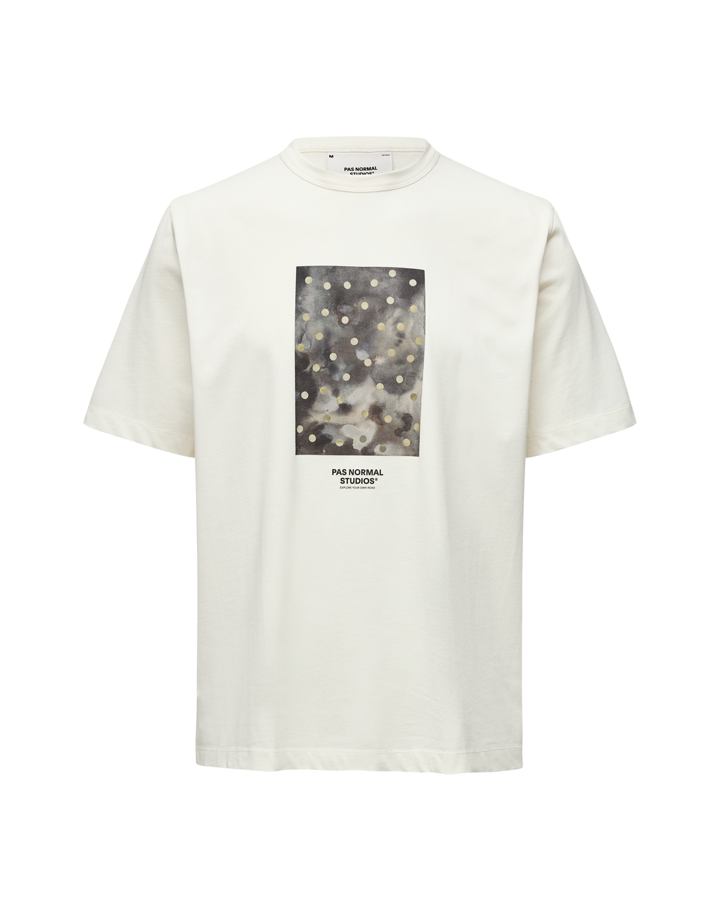 Off-Race Cotton Tech Graphic T-Shirt - Off White