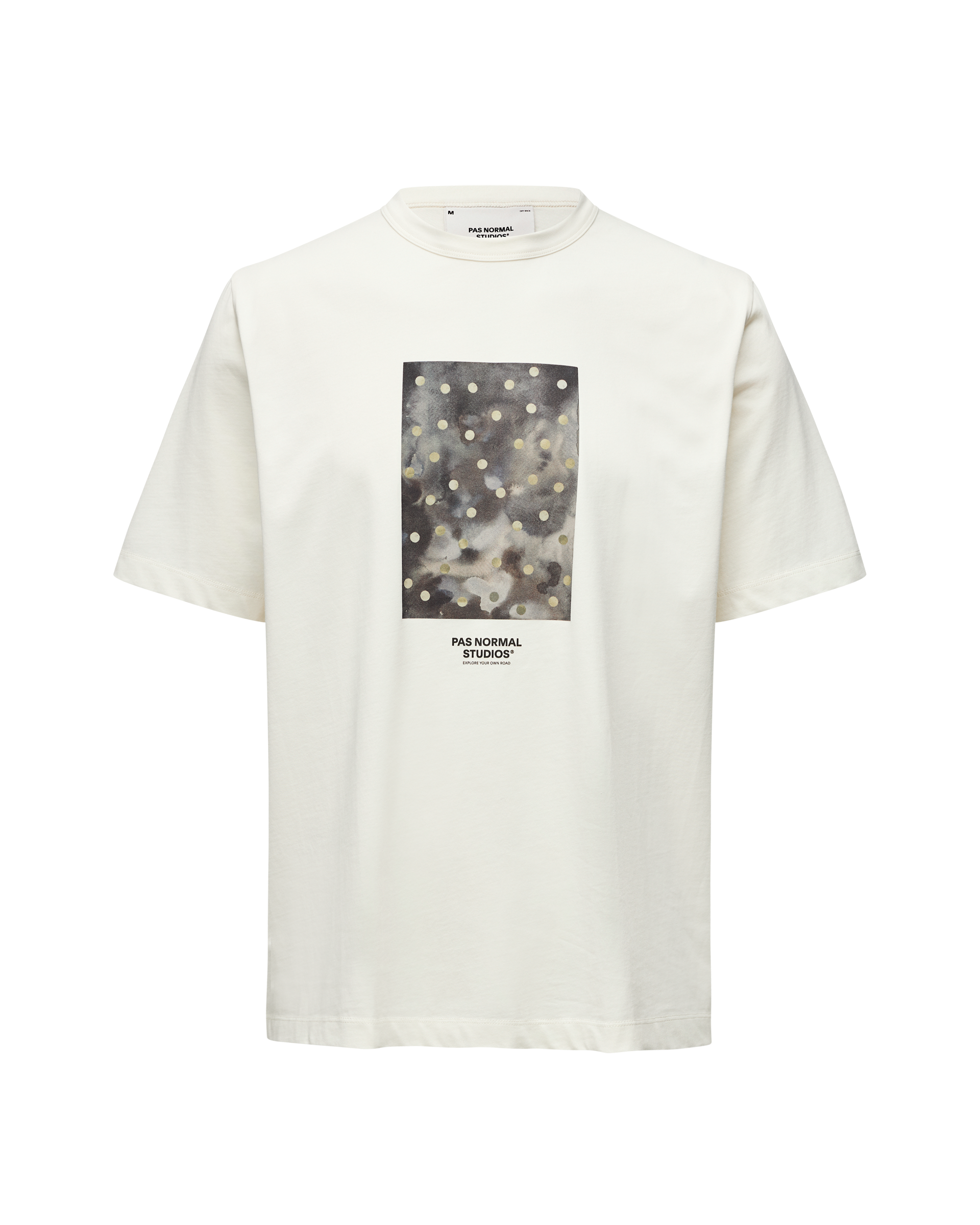 Off-Race Cotton Tech Graphic T-Shirt - Off White