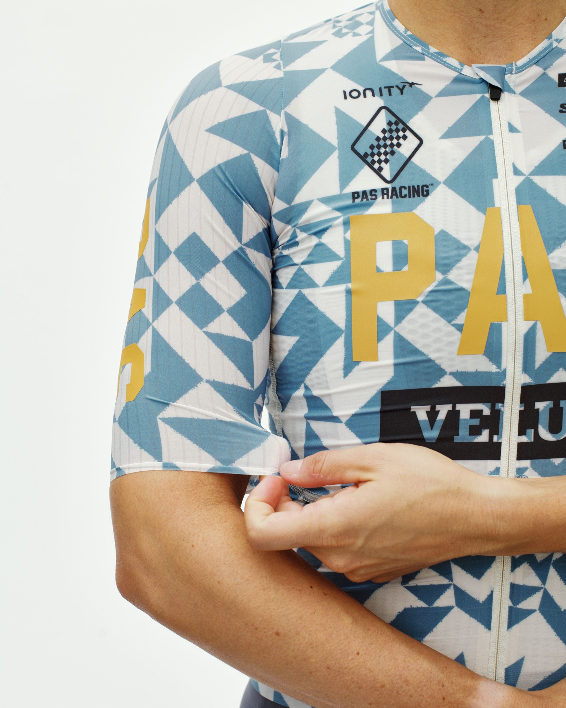 PAS Racing Women´s Mechanism Pro Jersey - AOP Origami Light Blue