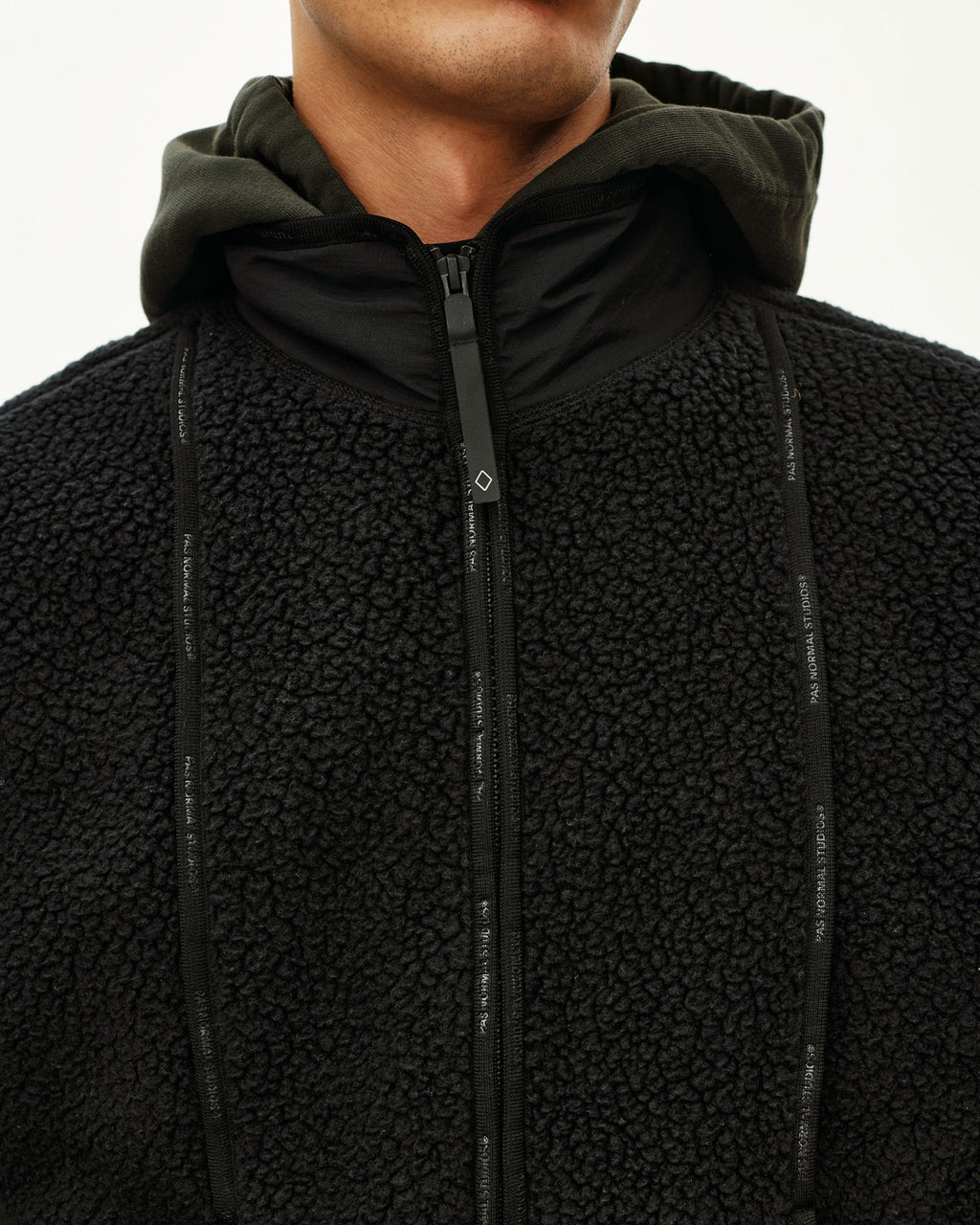 Off-Race Pile Fleece Vest - Black