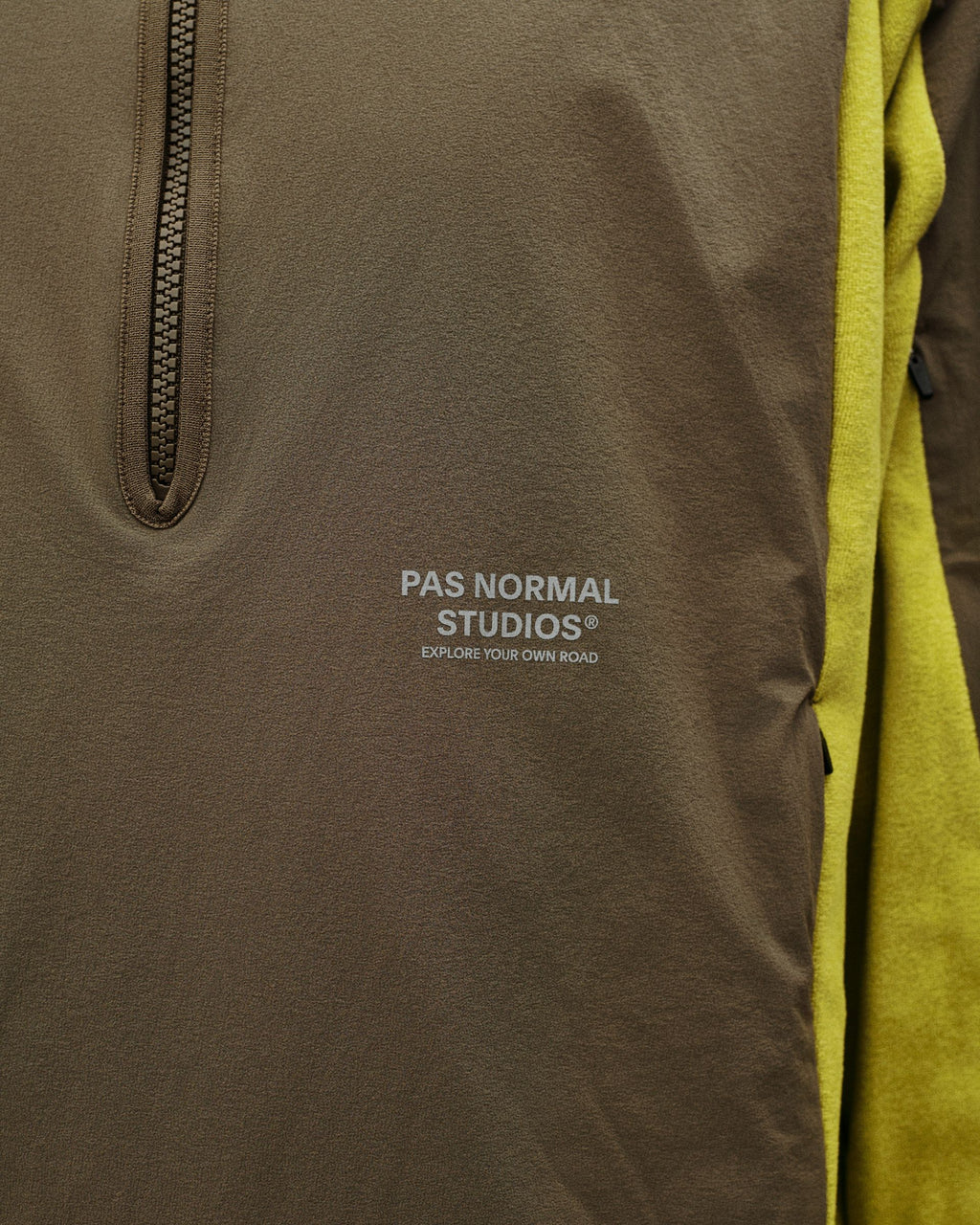 Off-Race Light Fleece Half-Zip - Moss Green