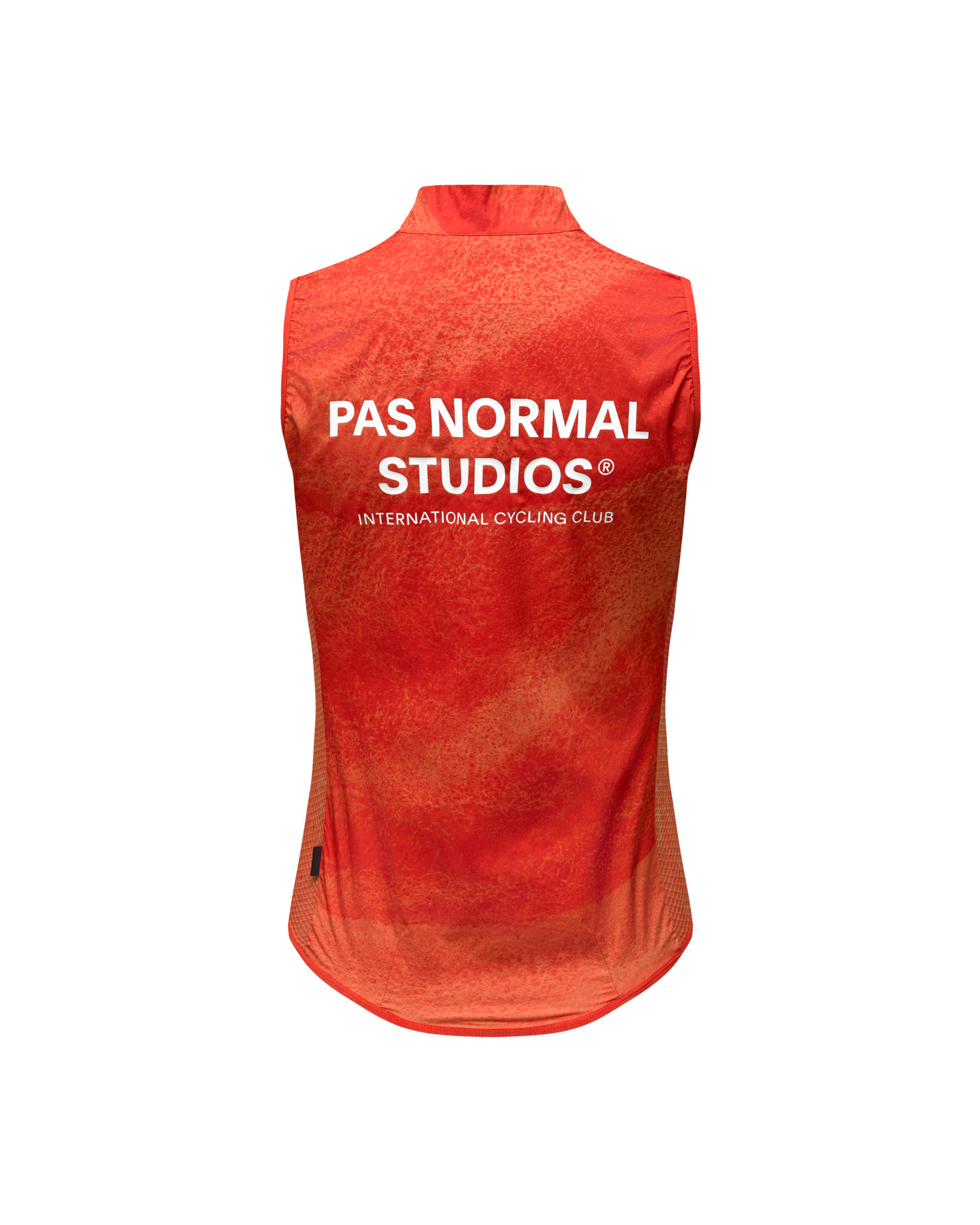 Womens Mechanism Stow Away Gilet - AOP Hibiscus Orange