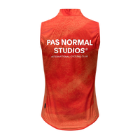 Womens Mechanism Stow Away Gilet - AOP Hibiscus Orange