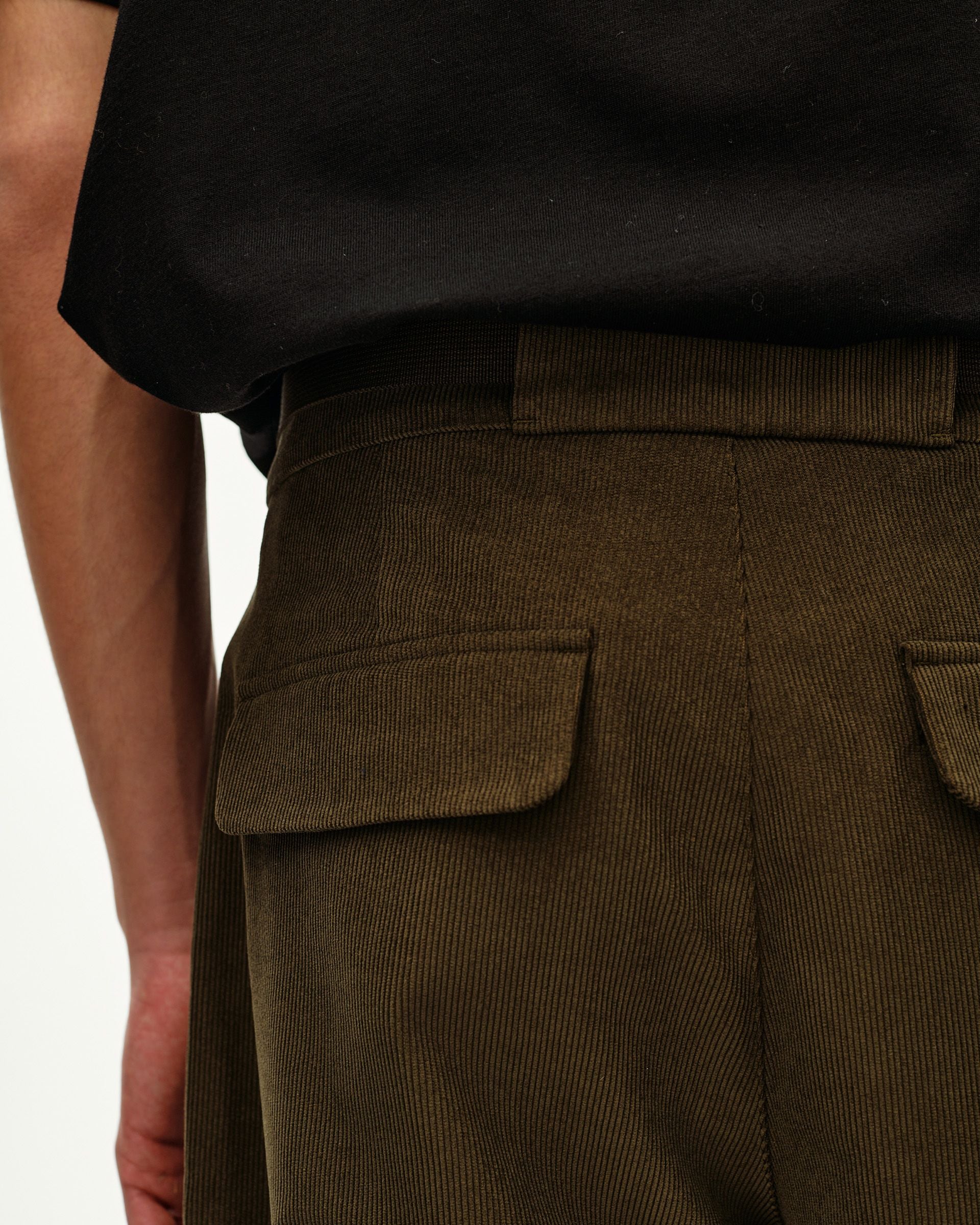 Off-Race Corduroy Pants - Deep Olive