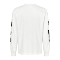 T.K.O. Off-Race Long Sleeve T-Shirt - White