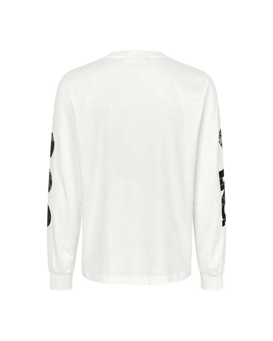 T.K.O. Off-Race Long Sleeve T-Shirt - White