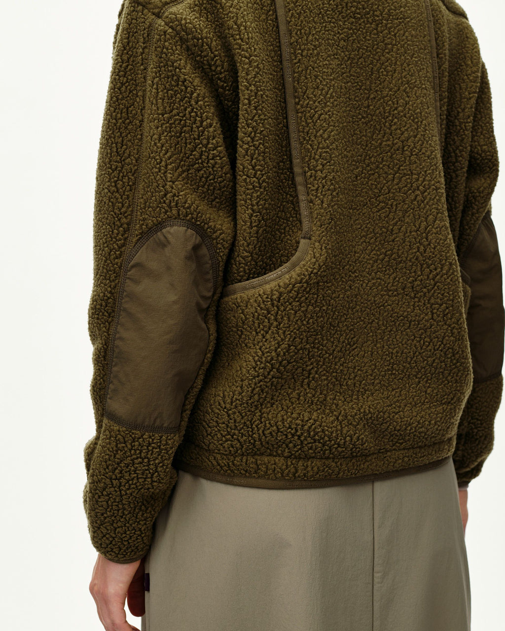 Womens Off-Race Pile Fleece Jacket - Deep Olive