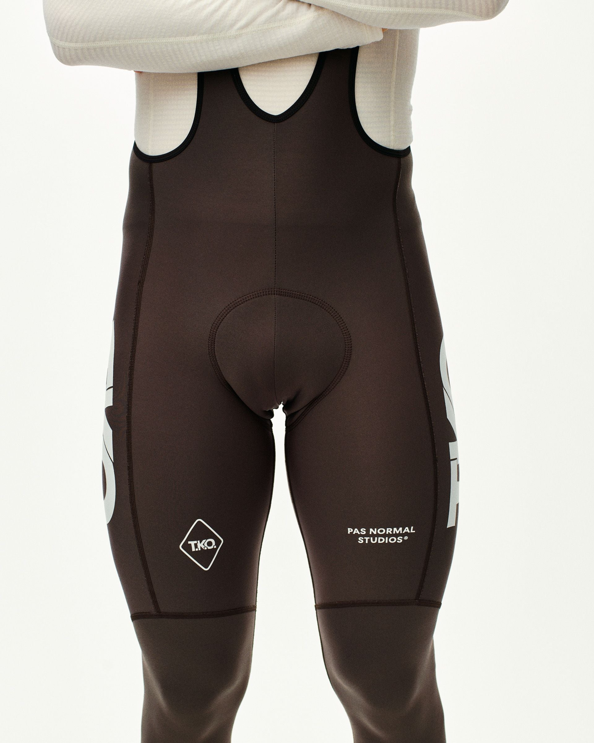 T.K.O. Essential Thermal Long Bibs - Dark Purple