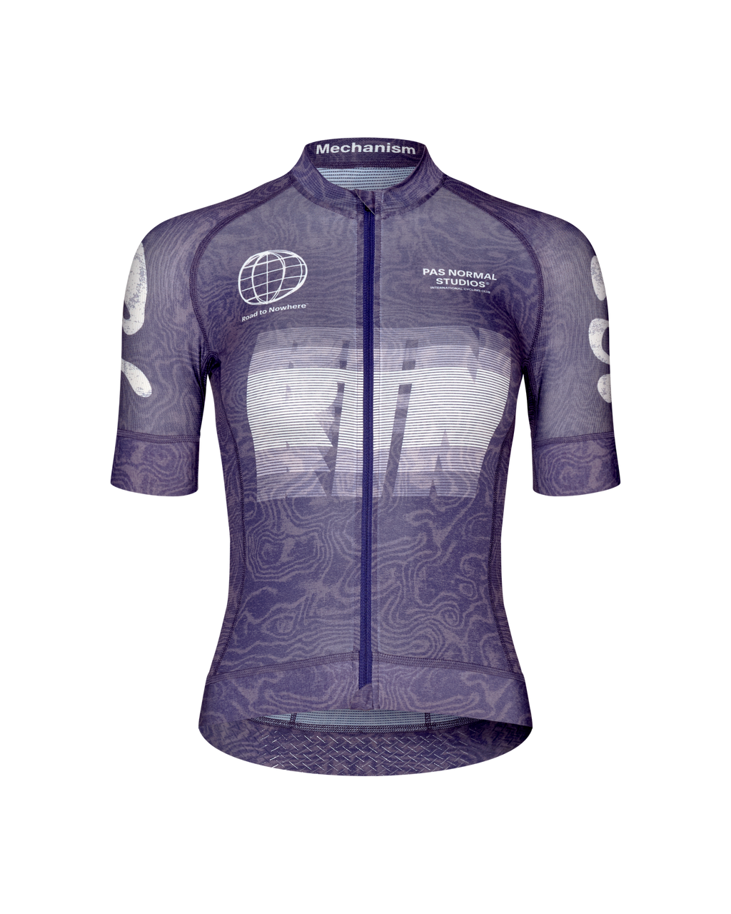Womens Mechanism Logo Jersey - AOP RTN Dark Purple