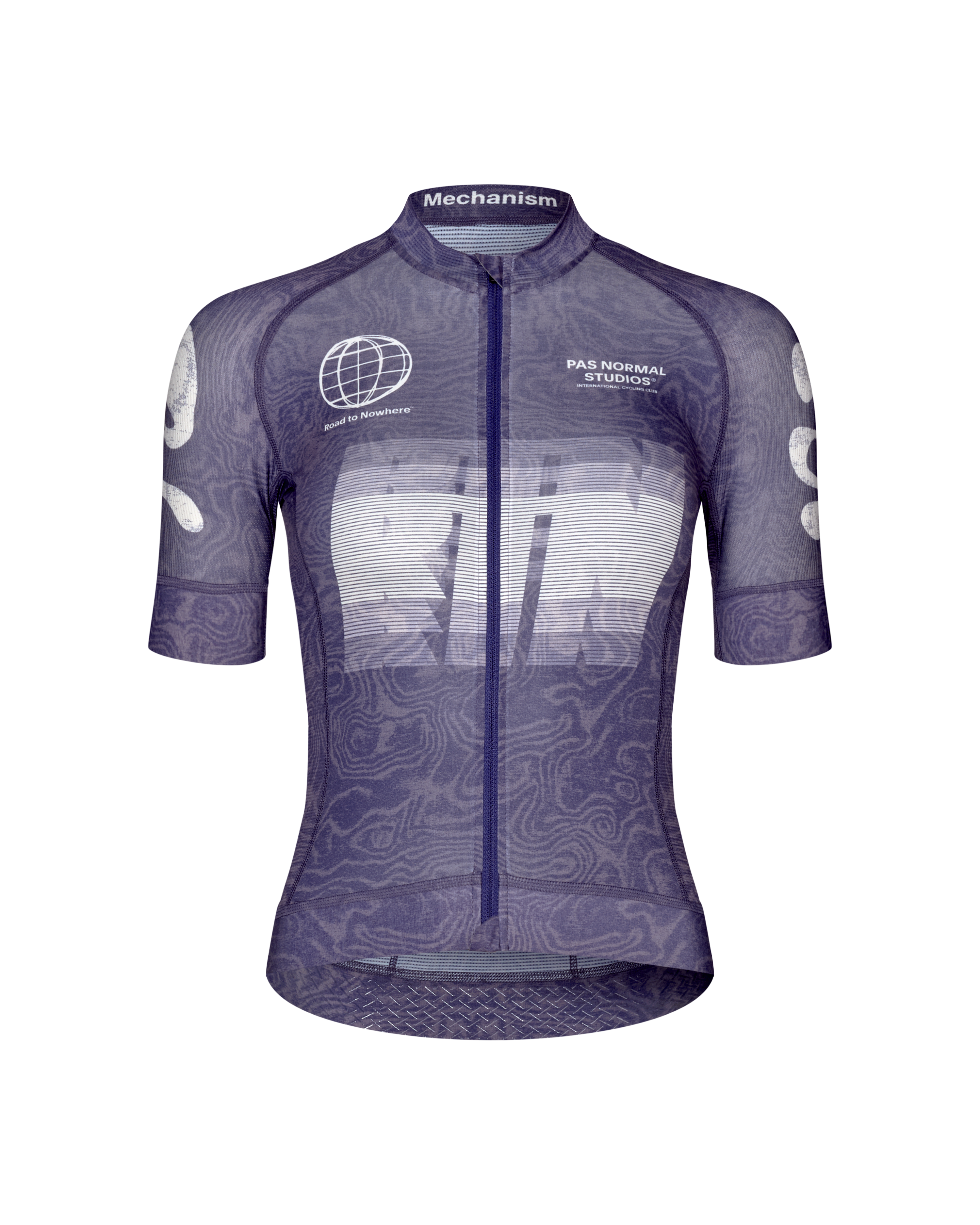 Womens Mechanism Logo Jersey - AOP RTN Dark Purple