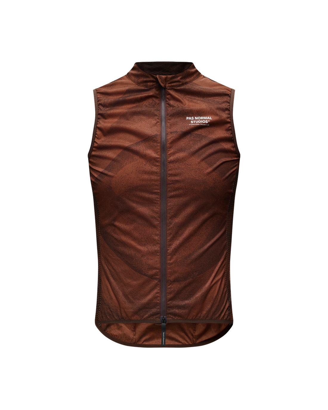 Mechanism Stow Away Gilet - AOP Light brown