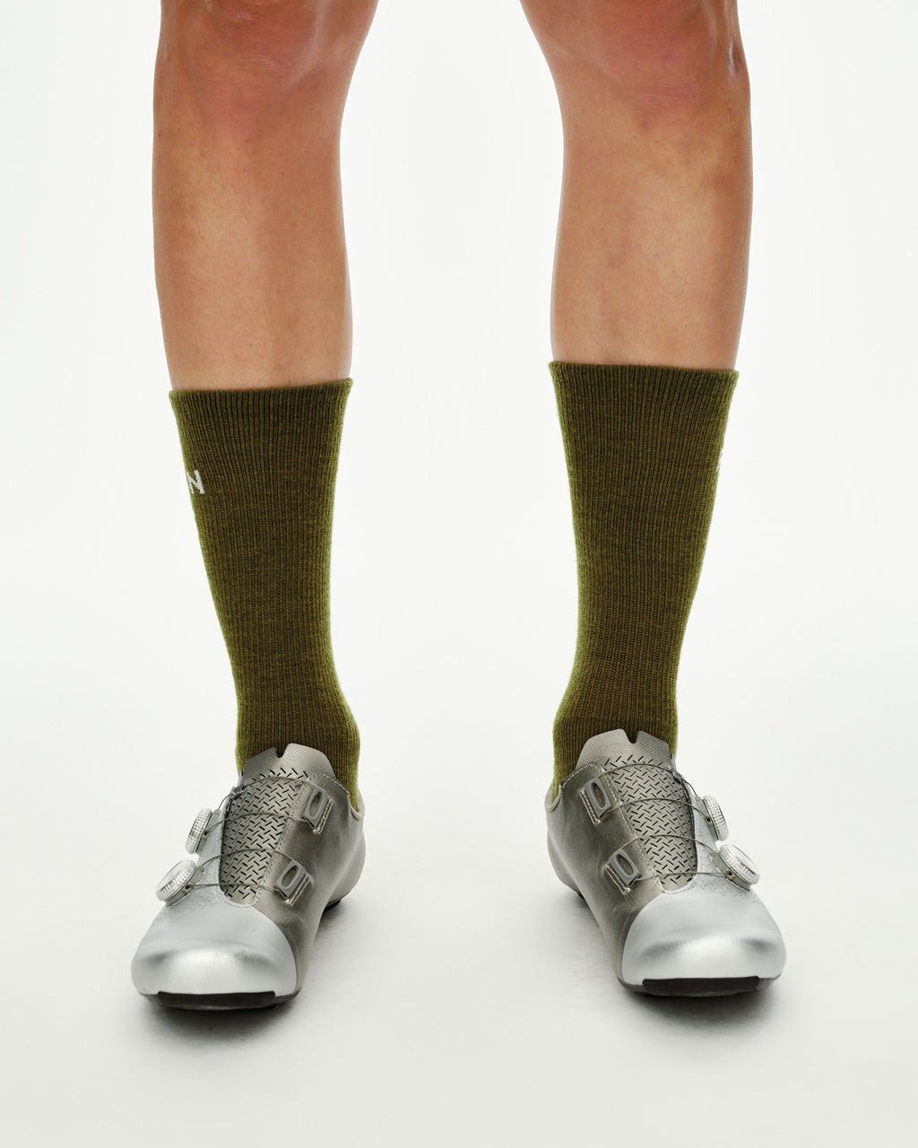 Deep Winter Wool Socks - Khaki Green