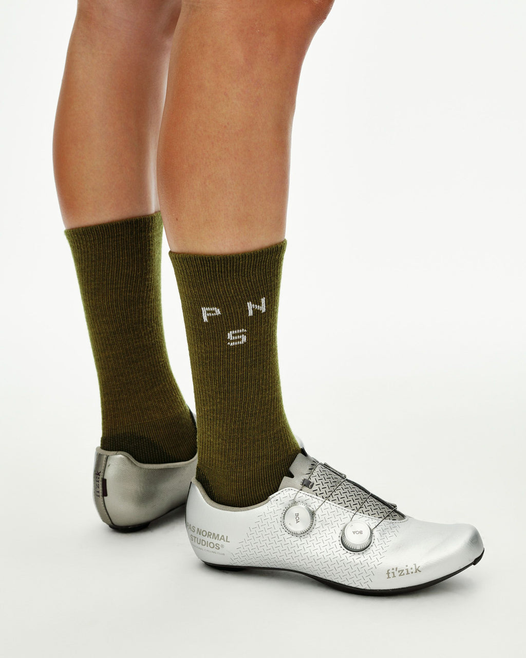Deep Winter Wool Socks - Khaki Green