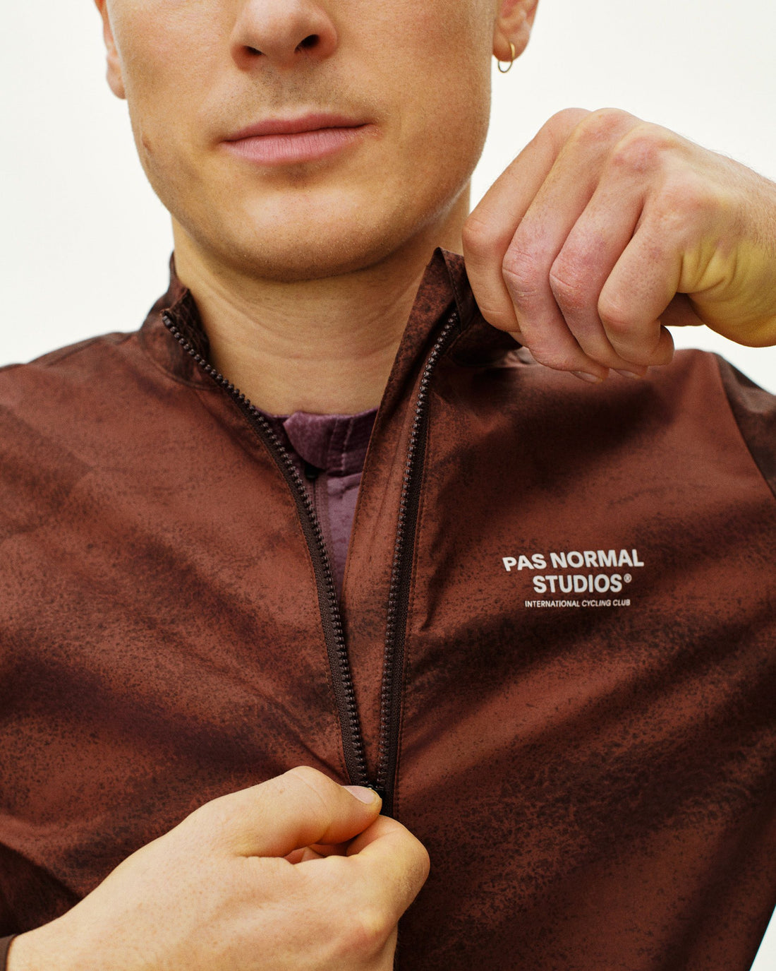 Mechanism Stow Away Jacket - AOP Light brown