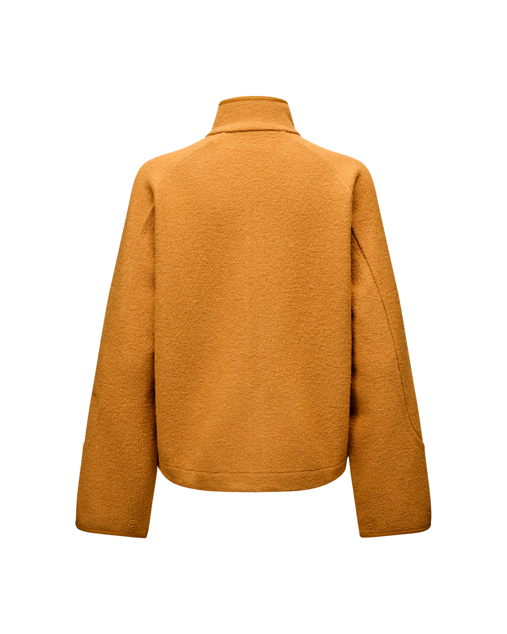Womens Off-Race Boiled Wool Jacket - Ochre