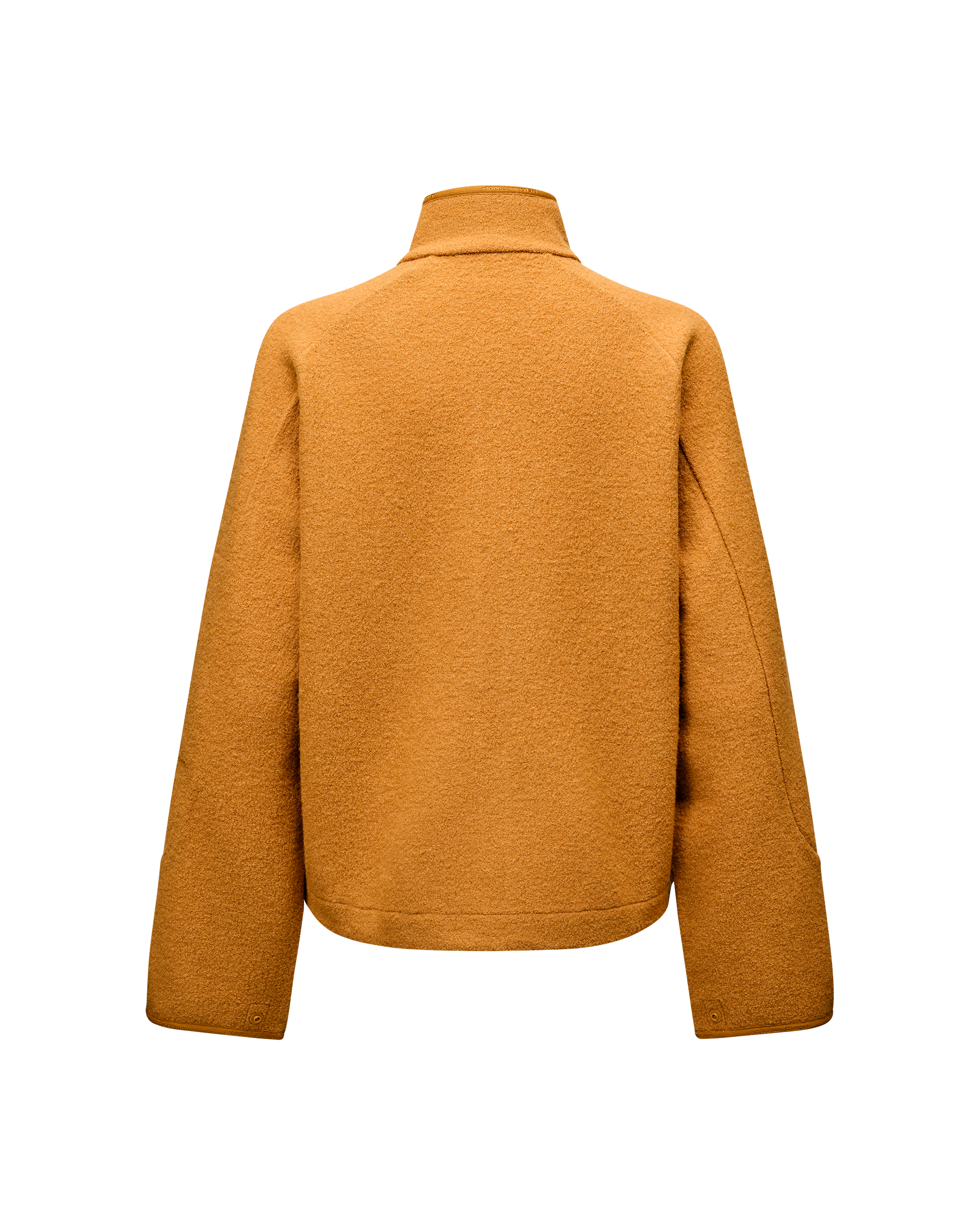 Womens Off-Race Boiled Wool Jacket - Ochre