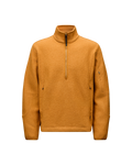 Off-Race Boiled Wool Half-Zip - Ochre