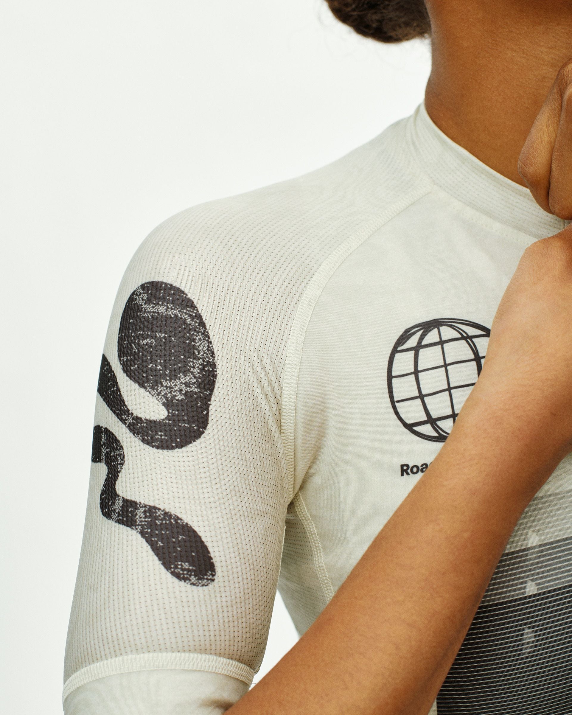 Women´s Mechanism Logo Jersey - AOP RTN Off White