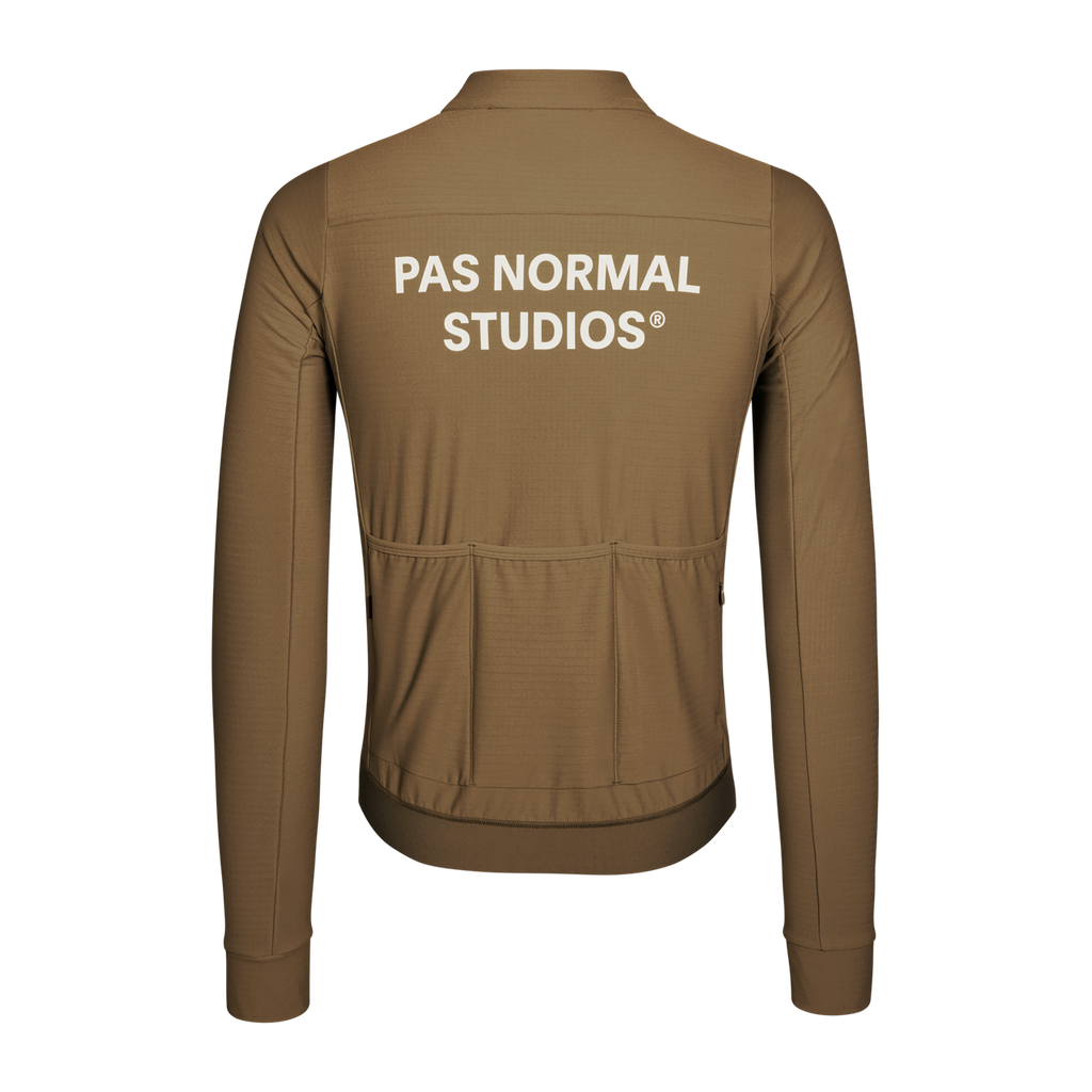 Pas Normal Studios Men's Essential Long Sleeve Jersey - Ash Brown