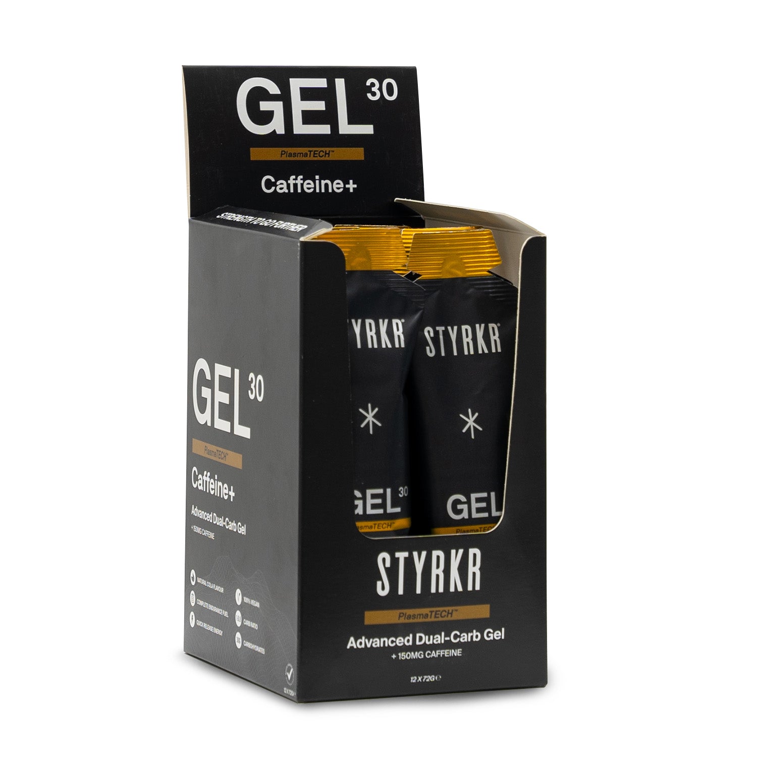 Styrkr GEL30 Caffeine Dual-Carb Energy Gel