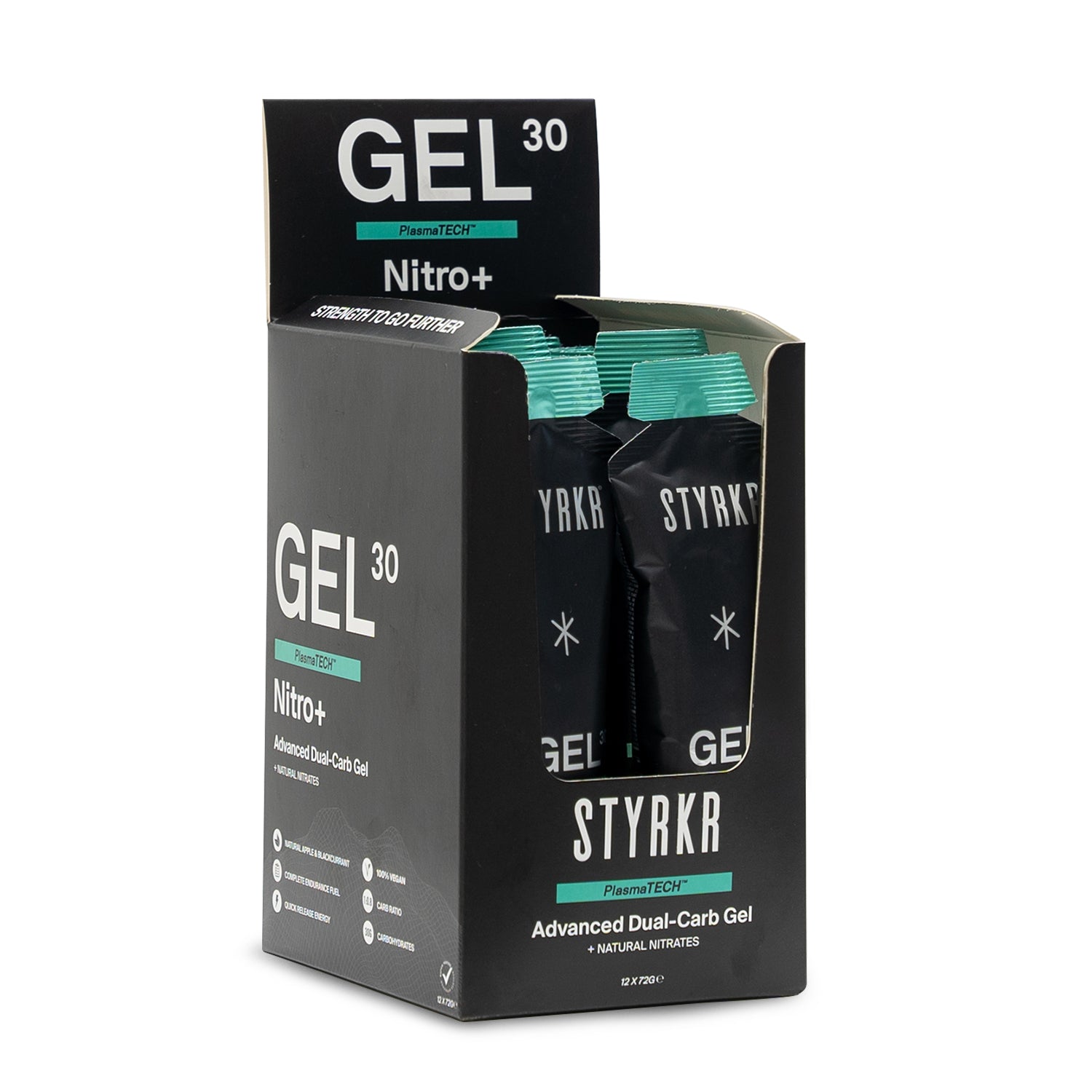 Styrkr GEL30 Nitro Dual-Carb Energi Gel