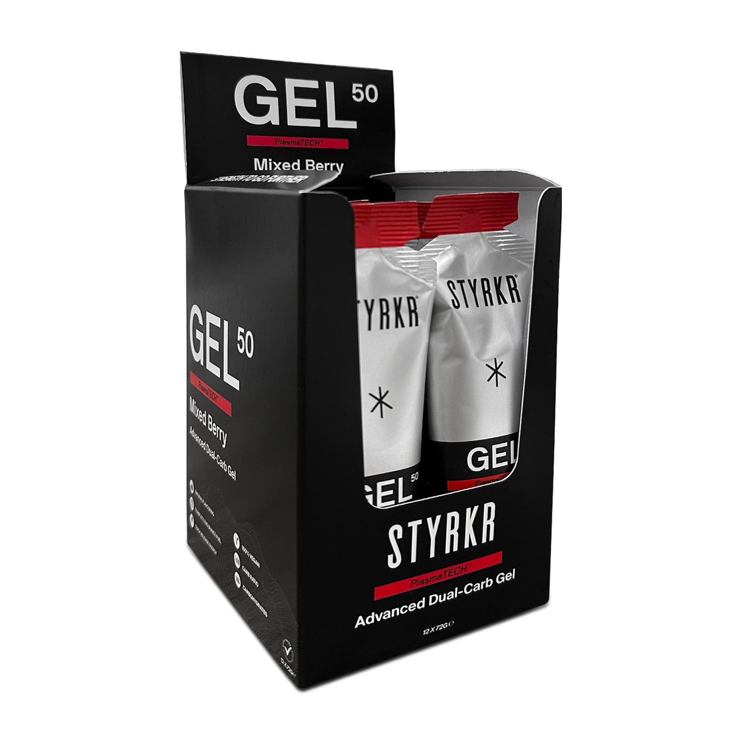 Styrkr GEL50 Dual-Carb Energi Gel Mixed Berry