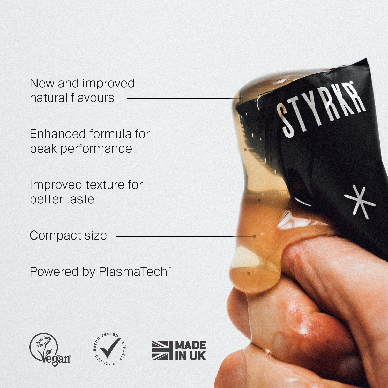 Styrkr GEL30 Caffeine Dual-Carb Energy Gel