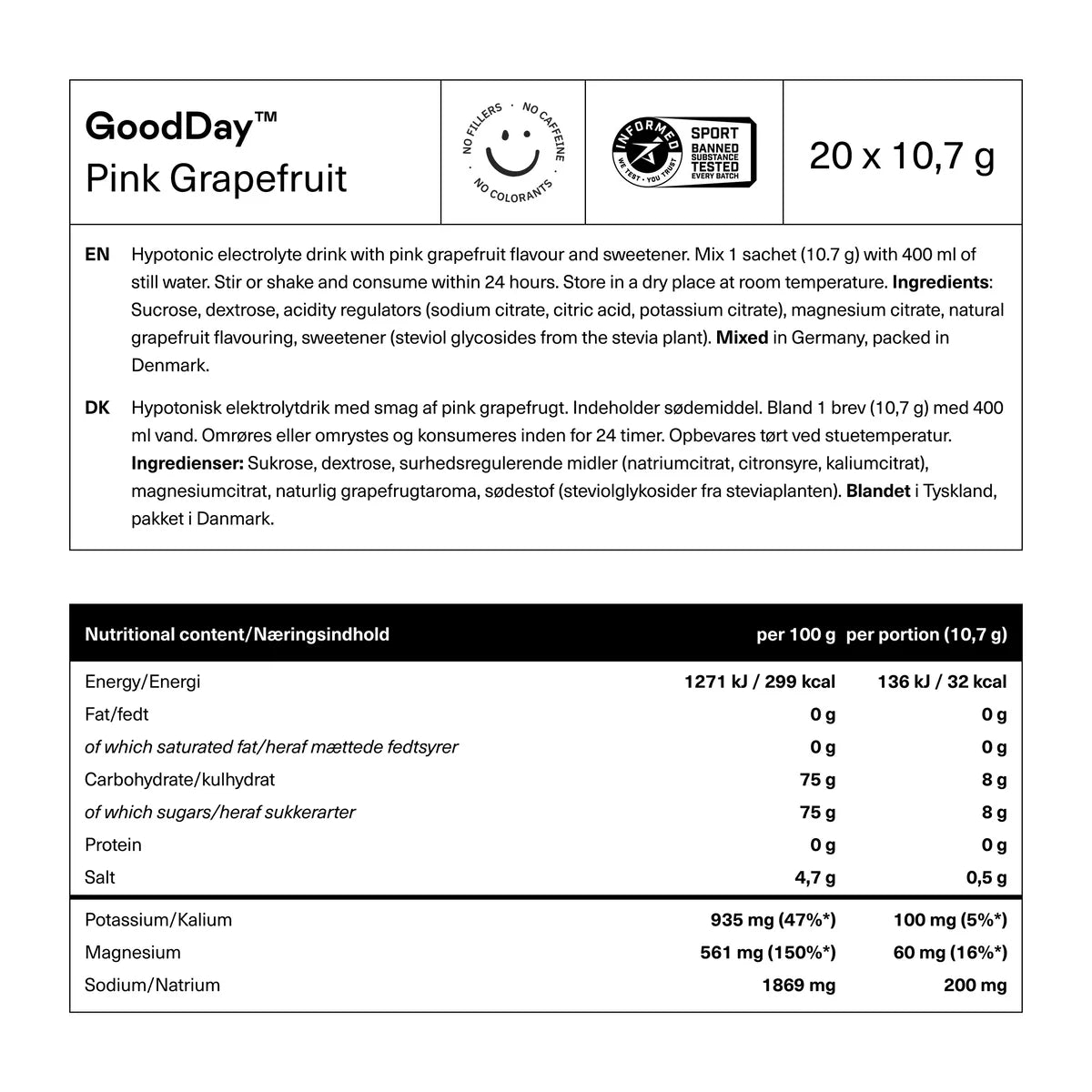 GoodDay™ - Pink Grapefruit - Box of 20 servings