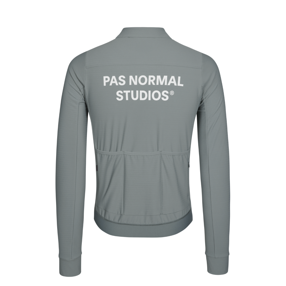 Pas Normal Studios Men's Essential Long Sleeve Jersey - Grey Teal